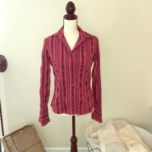 Long sleeve stretch Button down